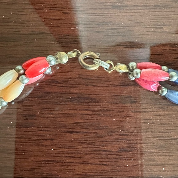 Colorful Three-Strand Beaded Necklace - Picture 3 of 3
